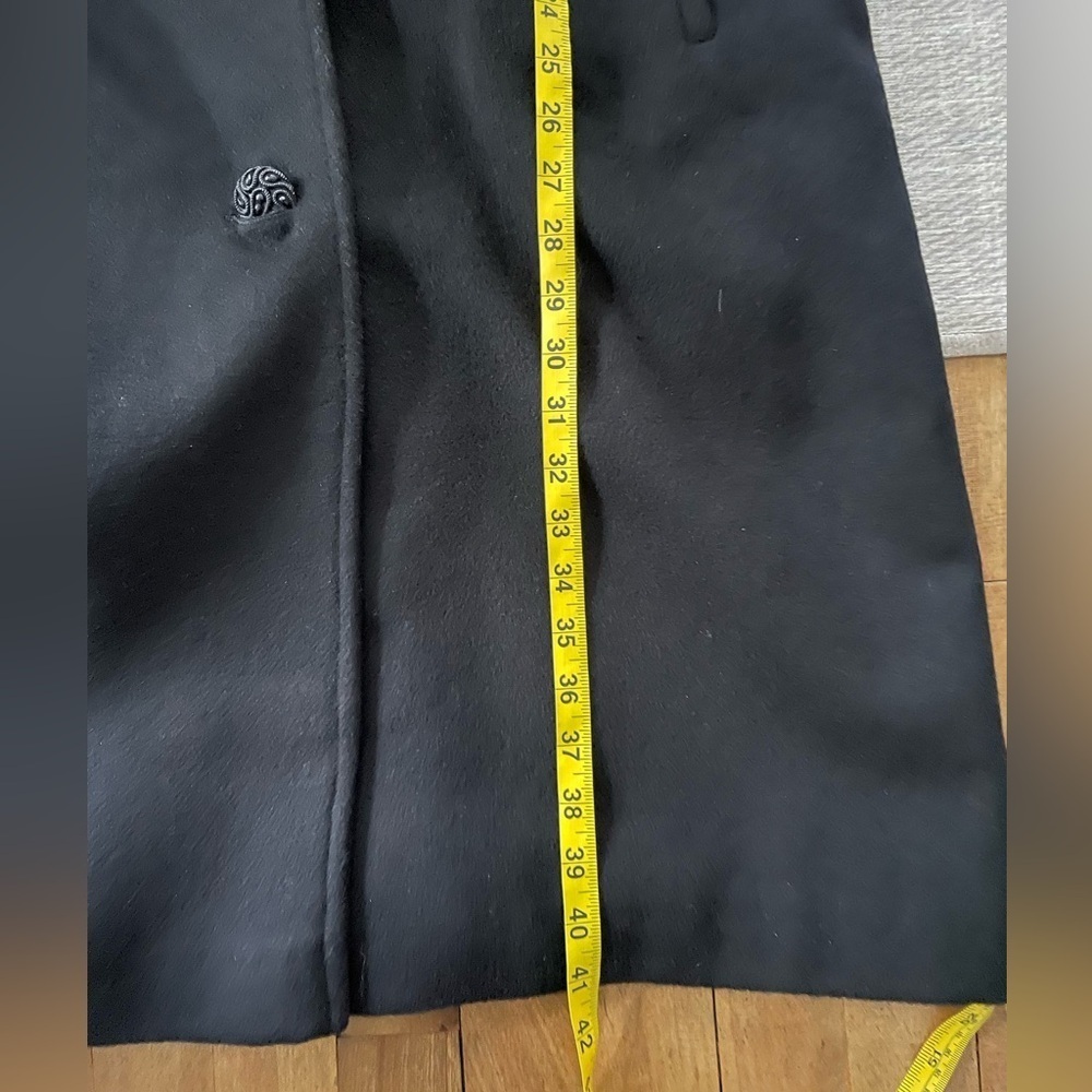 Vintage 50s Superb Wool Overcoat with Shawl Collar - Picture 9 of 12